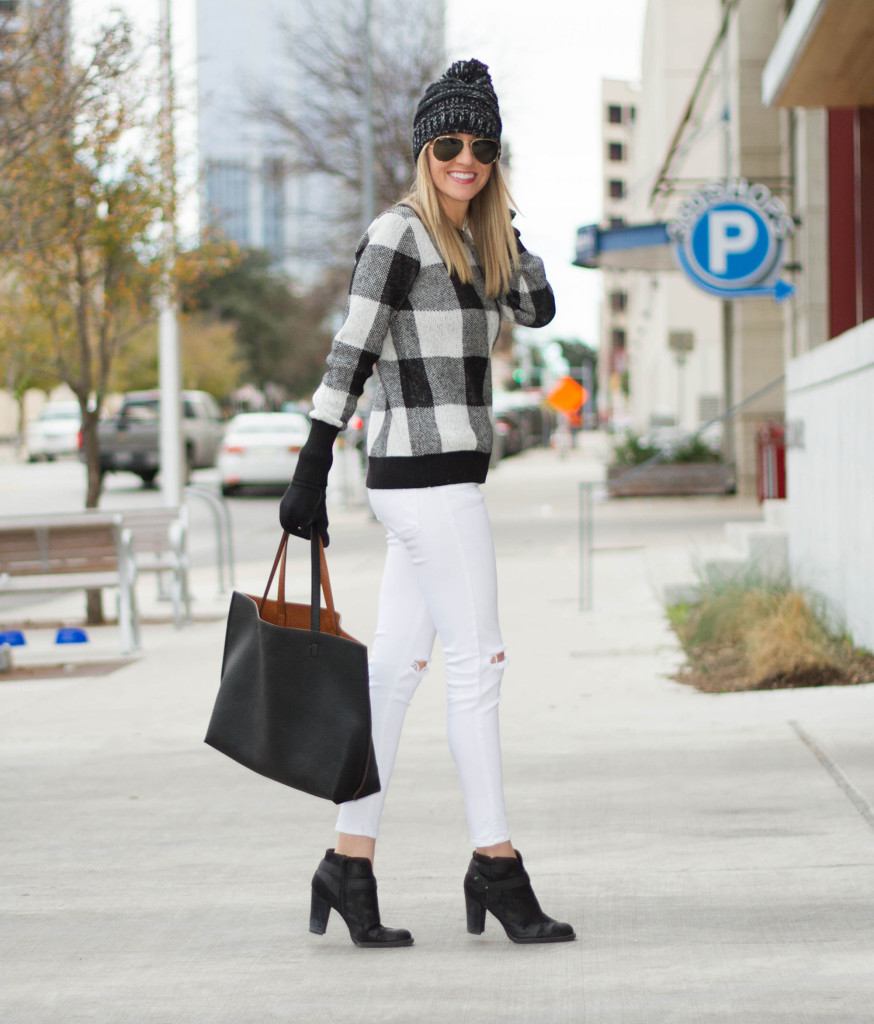 buffalo plaid sweater 