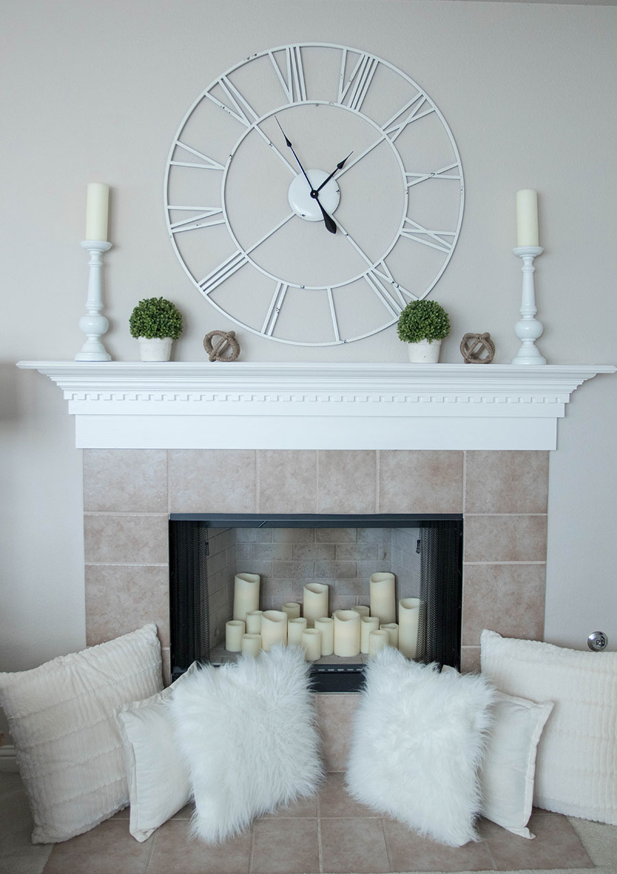 How To Decorate A Fireplace Mantle for Spring- Life By Lee