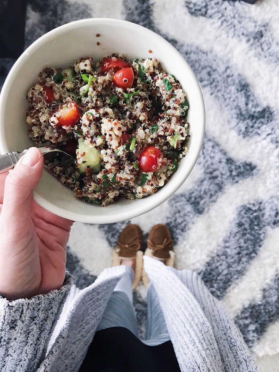 quinoa Tabbouleh with Feta cheese