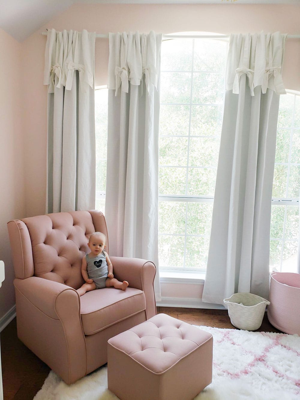 Blush Pink Nursery Tour