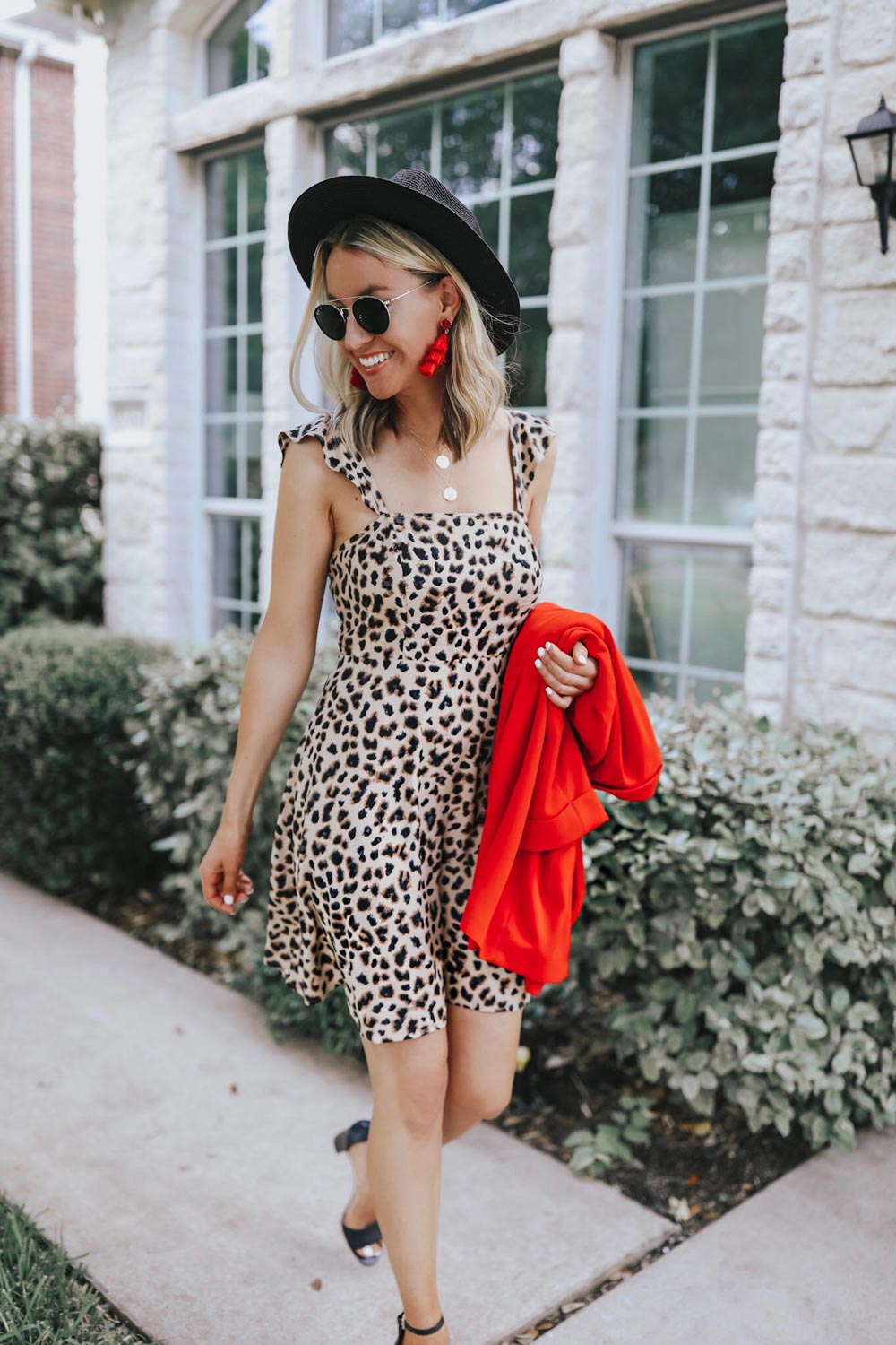 Express leopard hot sale dress