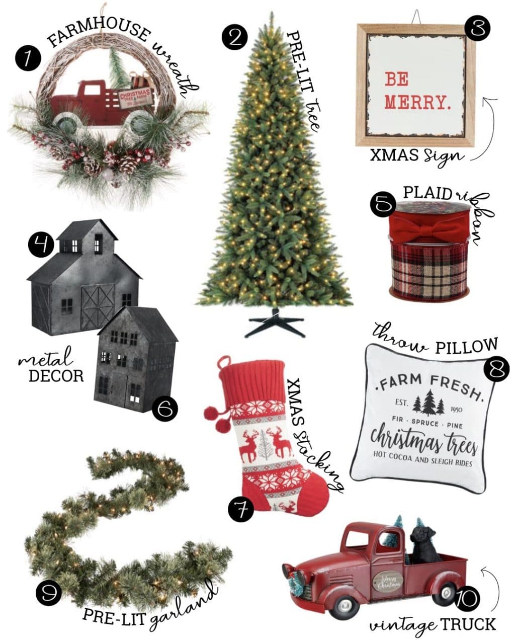 farmhouse holiday decor