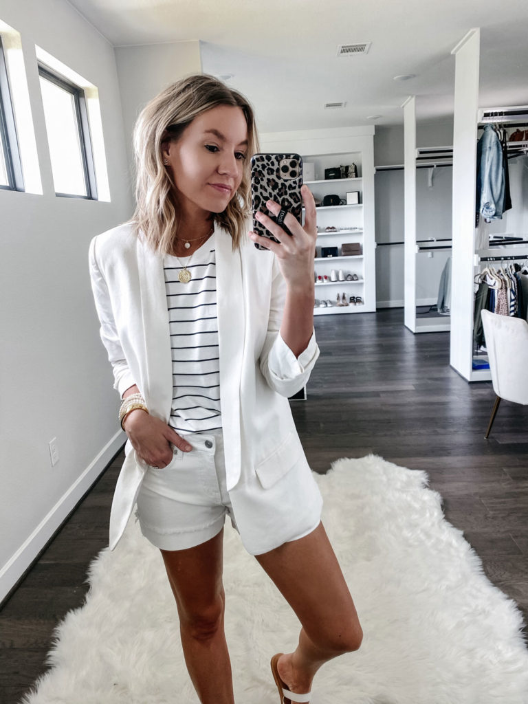 white blazer