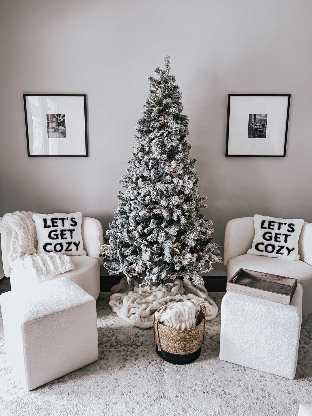 The Best Flocked Christmas Trees Under $100 - Life By Lee